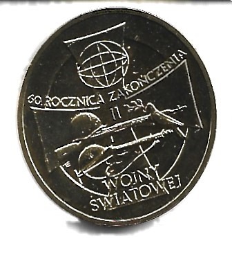 Zdjęcie oferty: 2 zł  Zakończenie II wojny świat  z 2005 r  NG.14.