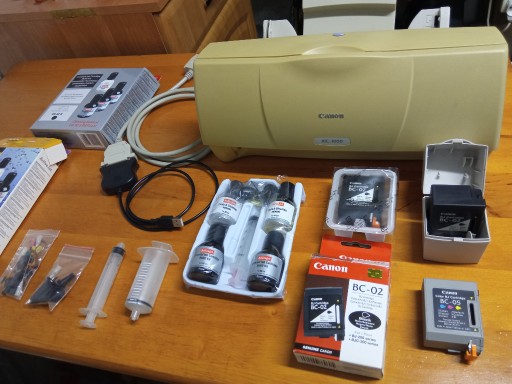 Zdjęcie oferty: tusz BC-02 kartridż adapter LPT USB drukarka Canon