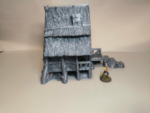 Zdjęcie oferty: Domek bagienny niziołków 3 (Halfling swamp house)1 makieta diorama D&D