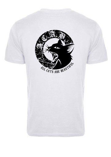 Zdjęcie oferty: Koszulka z nadrukiem "ACAB z kotem biała". nowa