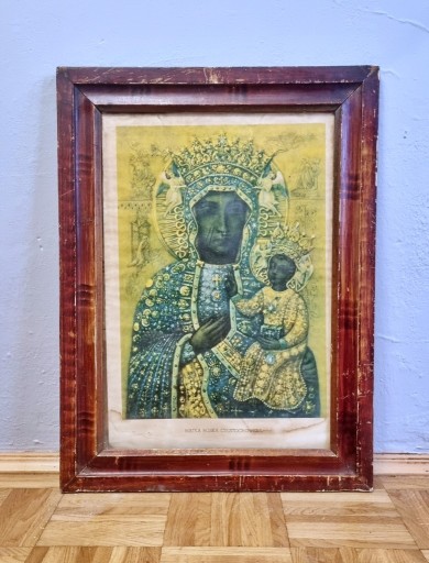 Zdjęcie oferty: Stary obraz Matki Boskiej Częstochowskiej 