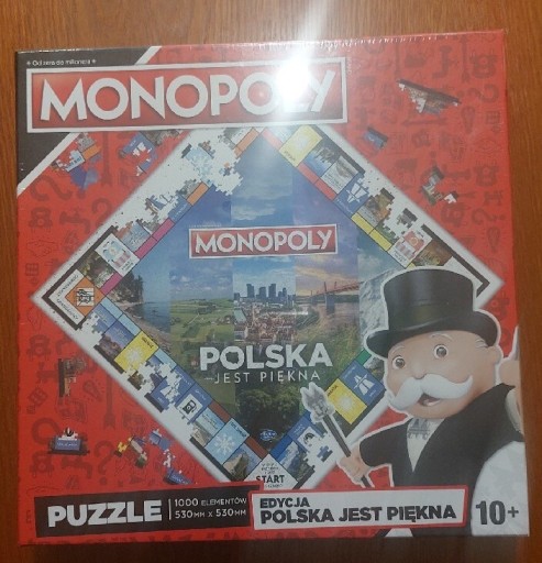 Zdjęcie oferty: Puzzle MONOPOLY Polska jest piękna 1000 elementów 