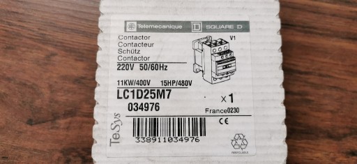 Zdjęcie oferty: Stycznik mocy LC1D25M7 034976