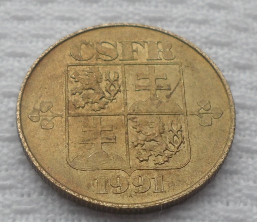 Zdjęcie oferty: Czechosłowacja Federacyjna 1 korona 1991