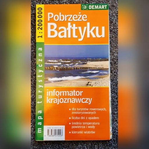 Zdjęcie oferty: POBRZEŻE BAŁTYKU mapa turystyczna