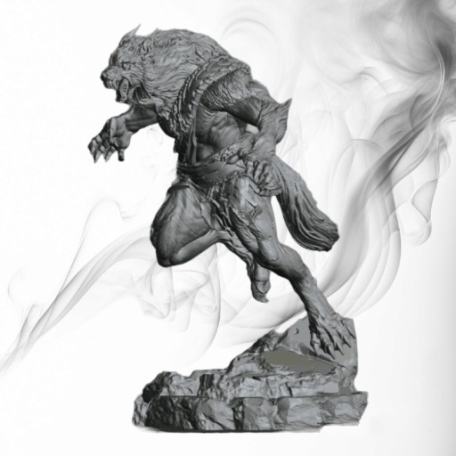 Zdjęcie oferty: Figurka druk 3D żywica " Werewolf Fantasy " - 10cm