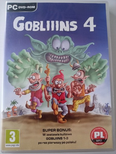 Zdjęcie oferty: Gobliiins I II III IV 1 2 3 4 PC-DVD kultowa gra przygodowa bez DRM offline