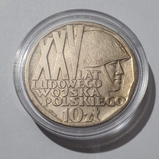 Zdjęcie oferty: 10 złotych 1968 XXV Lat Wojska Polskiego Real foto