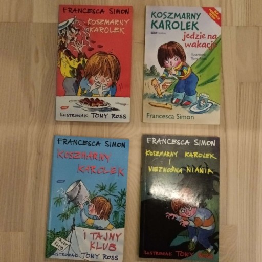 Zdjęcie oferty: Zestaw książek dla młodzieży pt. Koszmarny karolek
