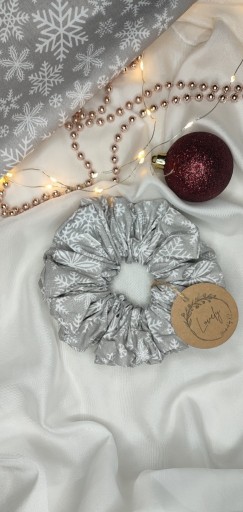Zdjęcie oferty: Świąteczna gumka do włosów Scrunchies - Handmade 