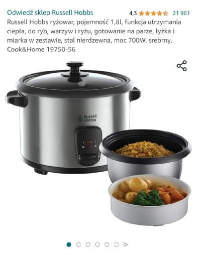 Zdjęcie oferty: Ryżowar, parowar Russell Hobbs 