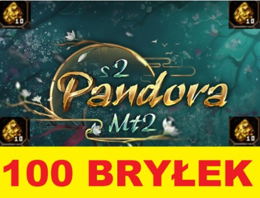 Zdjęcie oferty: PandoraMT2 100B 100 BRYŁEK 50KKK YANG *Online