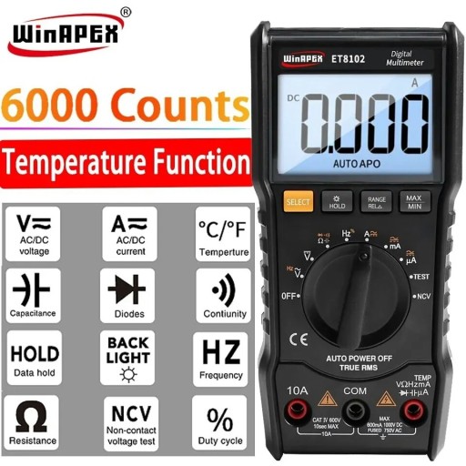 Zdjęcie oferty: WinAPEX ET 8101 Multimetr automatyczny