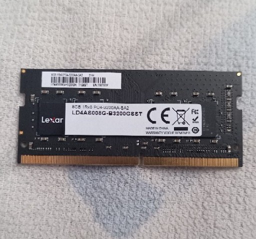 Zdjęcie oferty: Lexar Ram DDR4 SODIMM 8 GB 3200mhz