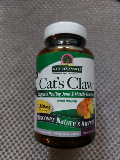 Zdjęcie oferty: Cat's Claw Koci Pazur Nature's Answer 450mg,90 kap