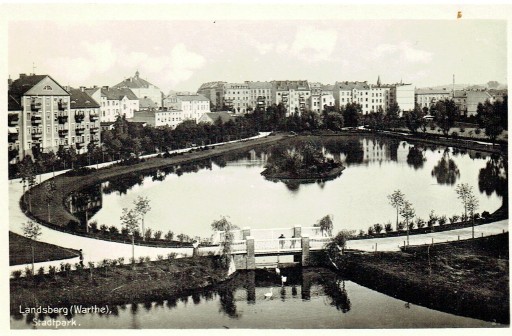 Zdjęcie oferty: Landsberg a.W. Park Miejski lata 30-te