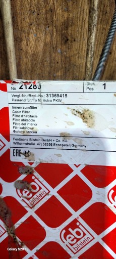 Zdjęcie oferty: Filtr kabinowy Febi Volvo V40 S40 