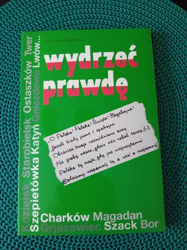 Zdjęcie oferty: Wydrzeć prawdę-Jarema Maciszewski 