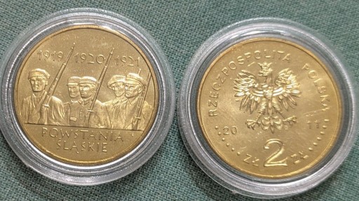 Zdjęcie oferty: 2 zł 2011 Powstania Śląskie w kapslu