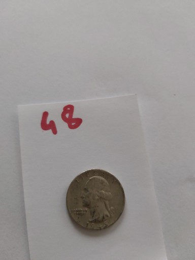 Zdjęcie oferty: Moneta USA 1/4 dolara - Quarter Dollar 1945 srebro