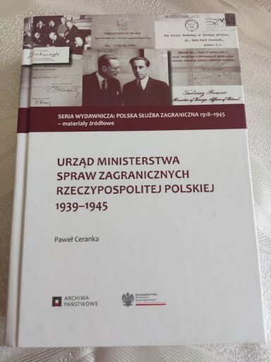 Zdjęcie oferty: Urząd MSZ RP 1939-1945, Ceranka P.