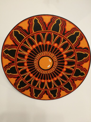 Zdjęcie oferty: Mandala ręcznie malowana koło 25.5 cm