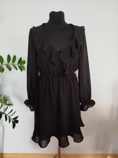 Zdjęcie oferty: Sukienka czarna z długim rękawem NA-KD S