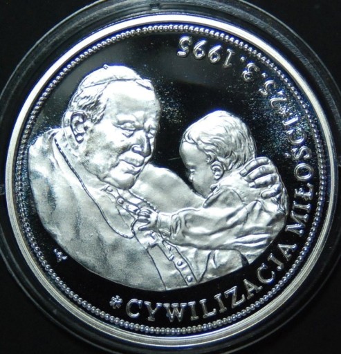 Zdjęcie oferty: Jan Paweł II Karol Wojtyła 2005 medal srebro 15g 2