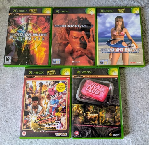Zdjęcie oferty: Zestaw6 Gier Xbox Original Nowy Fight Club! 4xDead Or Alive, Street Fighter