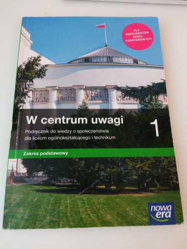 Zdjęcie oferty: Podręcznik W centrum uwagi 1 