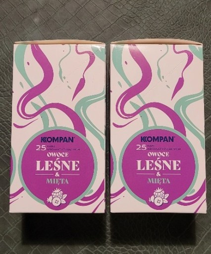 Zdjęcie oferty: 50 x KARTA AROMATYZUJĄCA KOMPAN OWOCE LEŚNE& MIĘTA