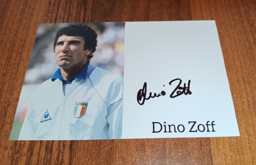 Zdjęcie oferty: Dino Zoff autograf, mistrz świata 