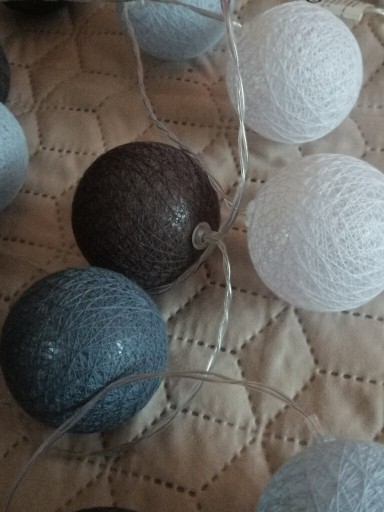 Zdjęcie oferty: Cotton balls 20szt led,kule dekoracyjne