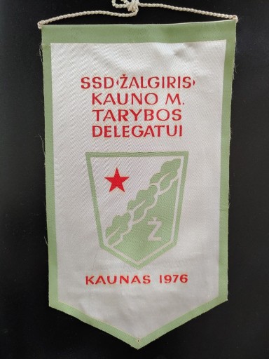 Zdjęcie oferty: Proporczyk PRL, Litwa, Kaunas 1976r