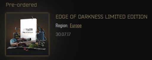 Escape Tarkov Edge of Darkness Limited Edition | Rybnik | Licytacja na ...