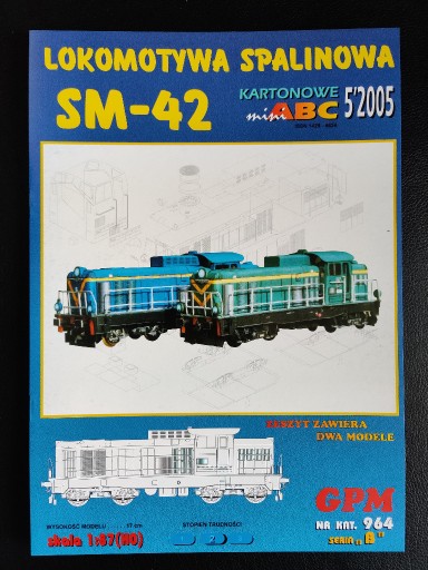 Zdjęcie oferty: GPM 964 - lokomotywa spalinowa SM42, skala 1:87