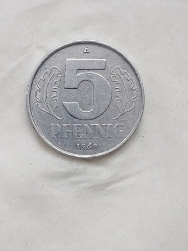 Zdjęcie oferty: 219 Niemcy - NRD 5 fenigów, 1968
