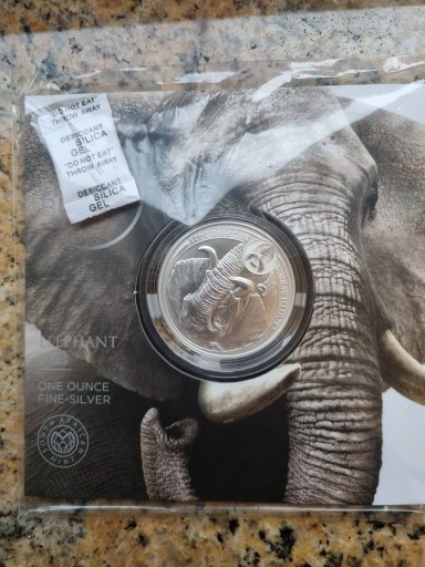 Zdjęcie oferty: THE BIG FIVE ELEPHANT 2021 UNCJA SREBRA.