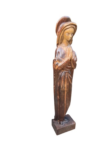 Zdjęcie oferty: Drewniana figurka Matki Boskiej prl 
