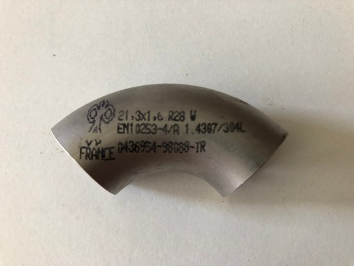 Zdjęcie oferty: Kolano hamburskie nierdzewne 21,3mm x 1,6mm