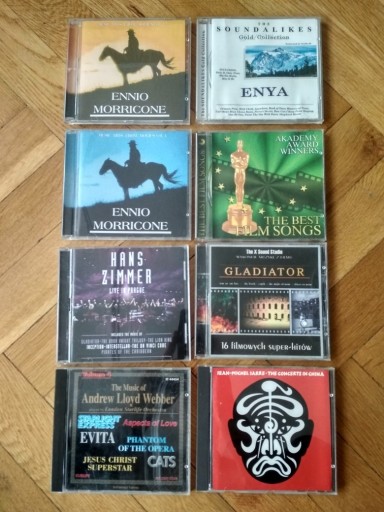 Zdjęcie oferty: 8 cd- muzyka filmowa/instrumentalna