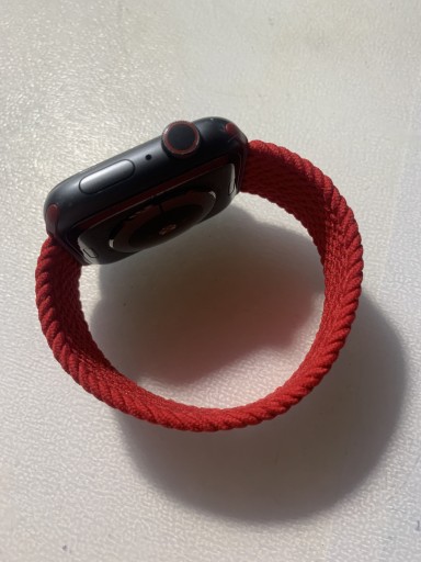 Zdjęcie oferty: Pasek Apple Watch 42 44mm czerwony solo