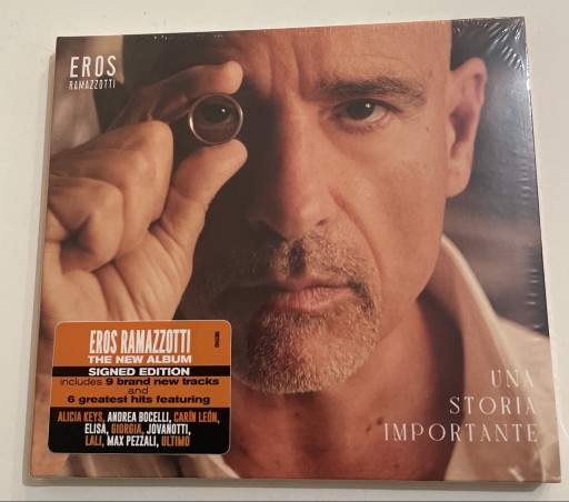 Zdjęcie oferty: EROS RAMAZZOTTI AUTOGRAF UNA STORIA IMPORTANTE CD wersja włoska