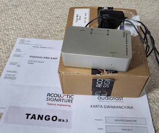 Zdjęcie oferty: Przedwzmacniacz gramofonowy Acoustic Signature Tango Mk3 wstęp do Hi End