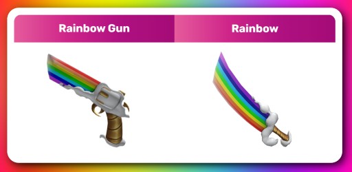 Zdjęcie oferty: Roblox Murder Mystery 2 - Rainbow Set