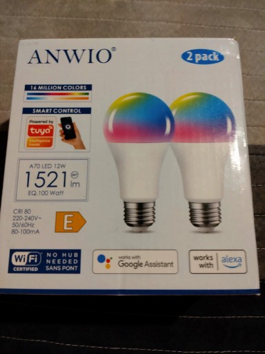 Zdjęcie oferty: ANWIO Żarówka LED E27 Smart WiFi