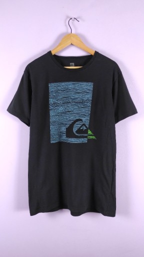 Zdjęcie oferty: Czarna koszulka t-shirt z nadrukiem Quiksilver L