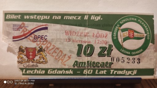 Zdjęcie oferty: Lechia Gdańsk - Widzew Łódź II liga