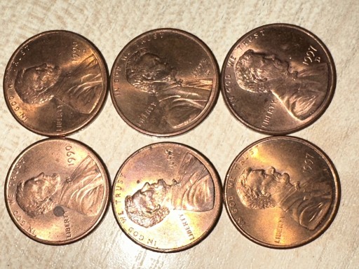 Zdjęcie oferty: 1 cent US 1990, 1993, 1997