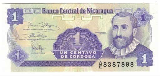 Zdjęcie oferty: Nicaragua  1 Centavo  1991 r